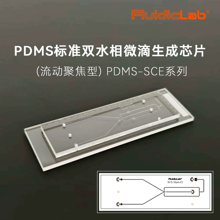 PDMS标准双水相微滴生成芯片（流动聚焦型)